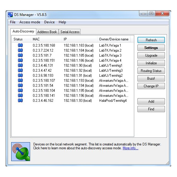 DS manager (ethernet)